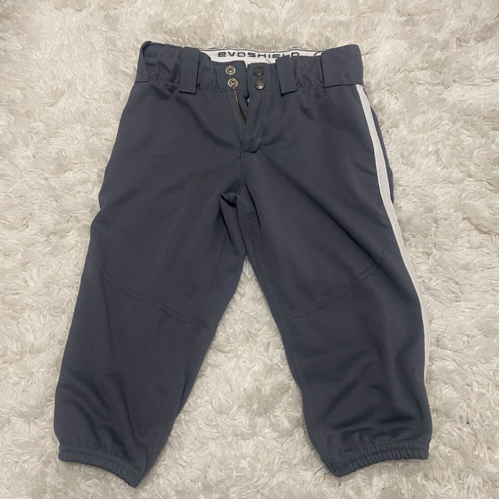 EVOSHIELD Youth Medium Grey Baseball Pants
